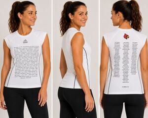 Adidas Techfit Louisville Cardinals Womens Large Sleeveless Climalite Shirt